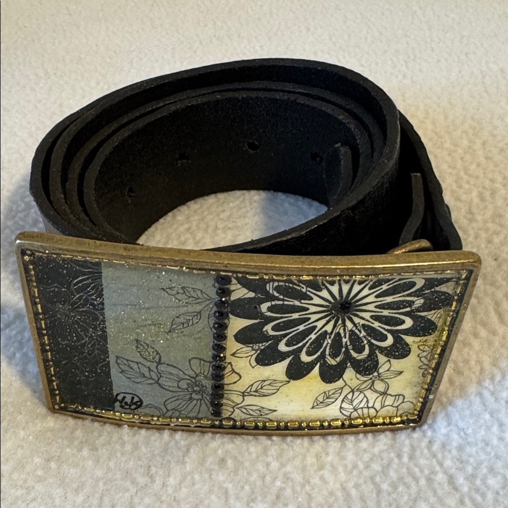 Badichi Artisan Belt Buckle and Leather Belt